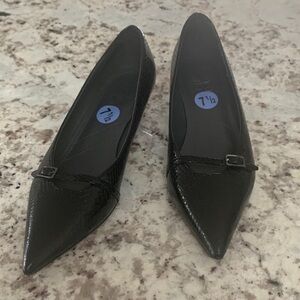 Franco Sarto Black Pointed Toe Heels